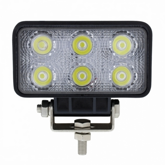 6 High Power LED Rectangular Driving or Work Light