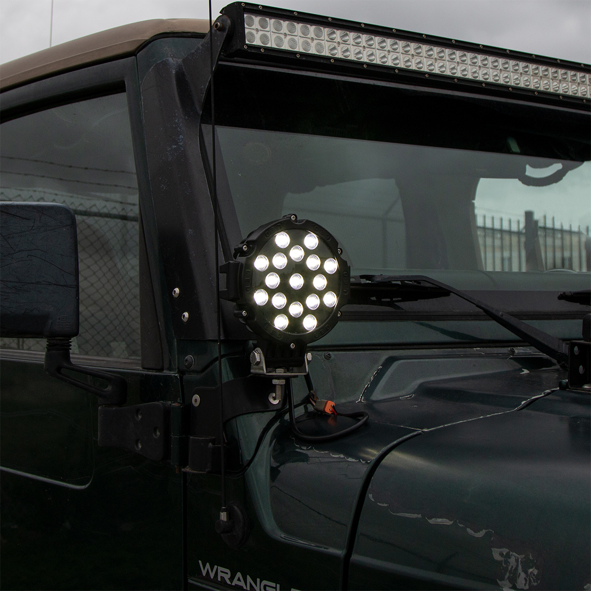 17 High Power LED 7" Round Spot or Off Road Light