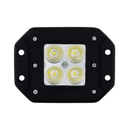 4 High Power LED Square Flange Mount Flood Work Light