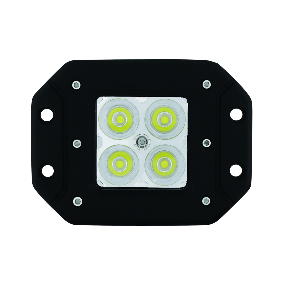 4 High Power LED Square Flange Mount Spot Work Light