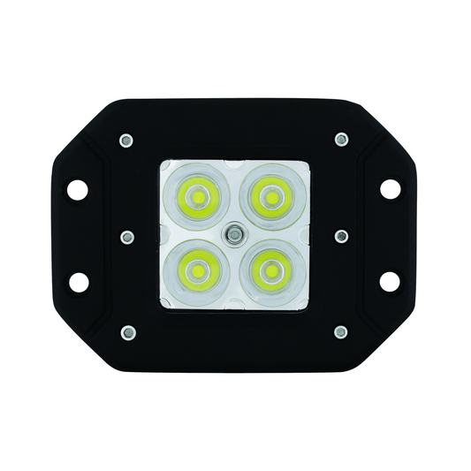 4 High Power LED Square Flange Mount Spot Work Light