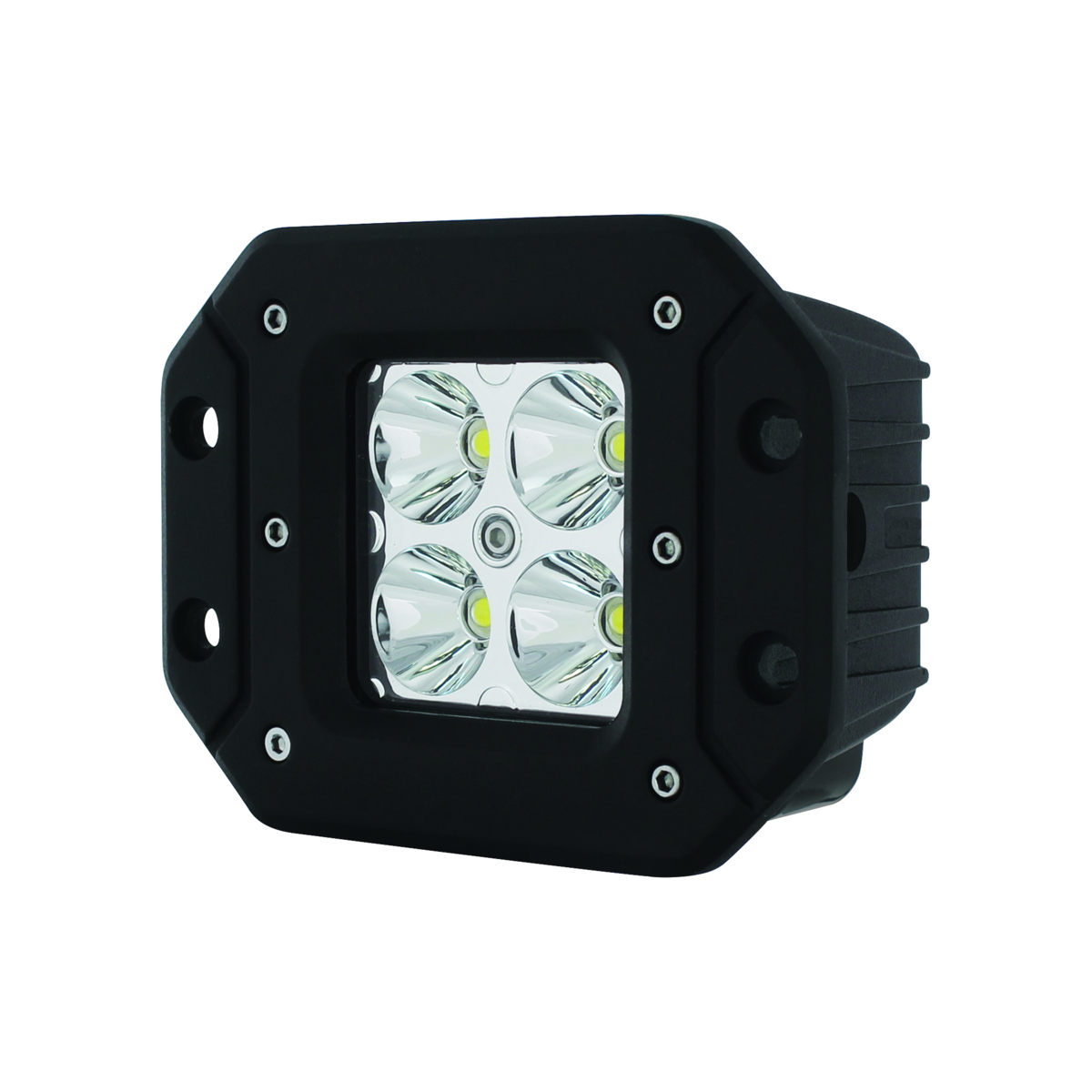 4 High Power LED Square Flange Mount Spot Work Light