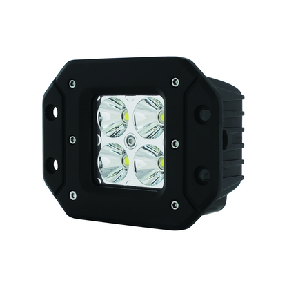4 High Power LED Square Flange Mount Spot Work Light