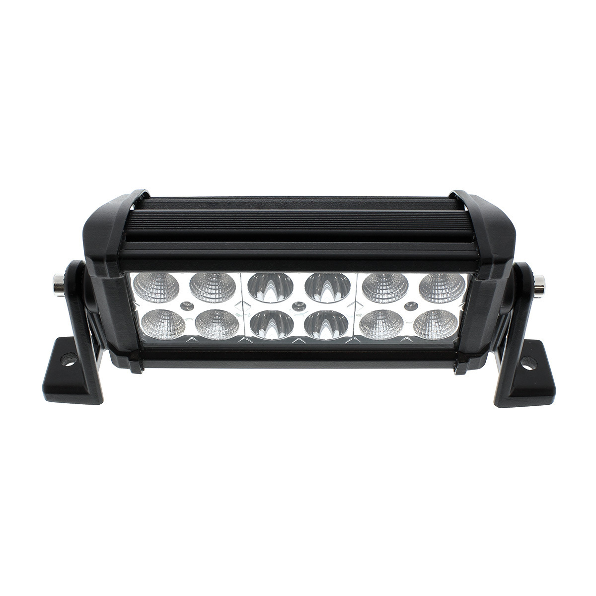 12 High Power LED Double Row 7" Combo Light Bar