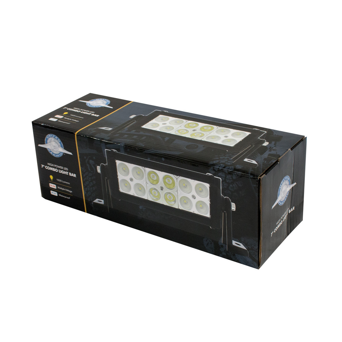 12 High Power LED Double Row 7" Combo Light Bar