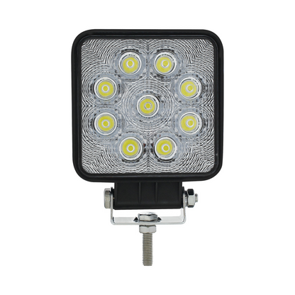 9 High Power LED 4 1/4" Square Flood Work Light