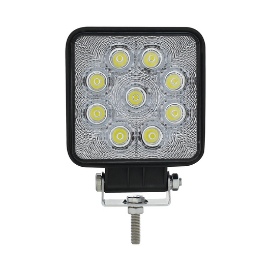 9 High Power LED 4 1/4" Square Flood Work Light