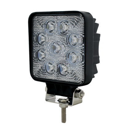 9 High Power LED 4 1/4" Square Flood Work Light