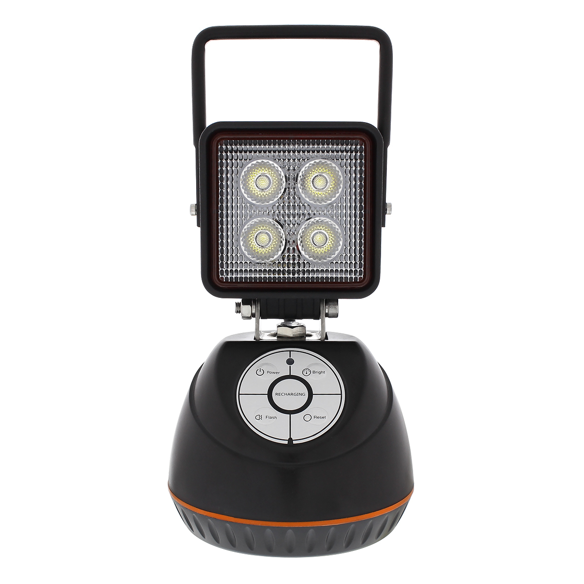 4 High Power LED 3" Square Magnetic Rechargeable Work Light
