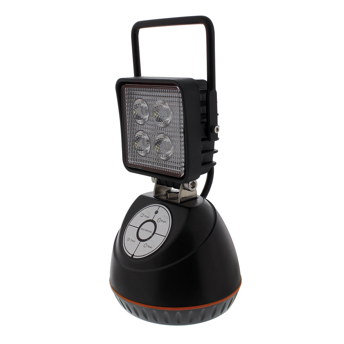 4 High Power LED 3" Square Magnetic Rechargeable Work Light