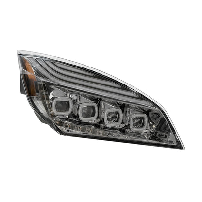 Freightliner Cascadia 2018-2024 Quad-LED Headlight with 15 LED Sequential Turn and 144 LED Daytime Running Light