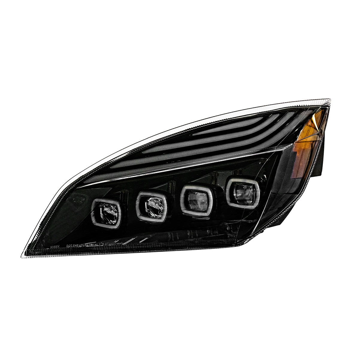 Freightliner Cascadia 2018-2024 Quad-LED Headlight with 15 LED Sequential Turn and 144 LED Daytime Running Light