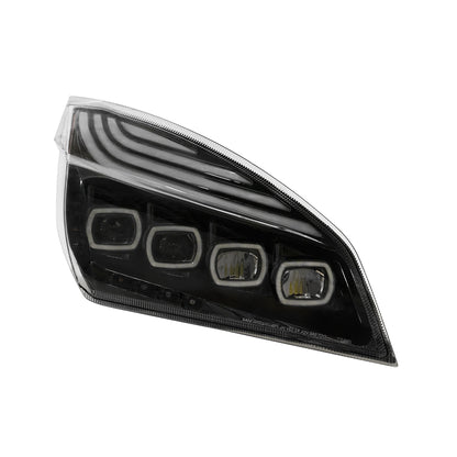 Freightliner Cascadia 2018-2024 Quad-LED Headlight with 15 LED Sequential Turn and 144 LED Daytime Running Light
