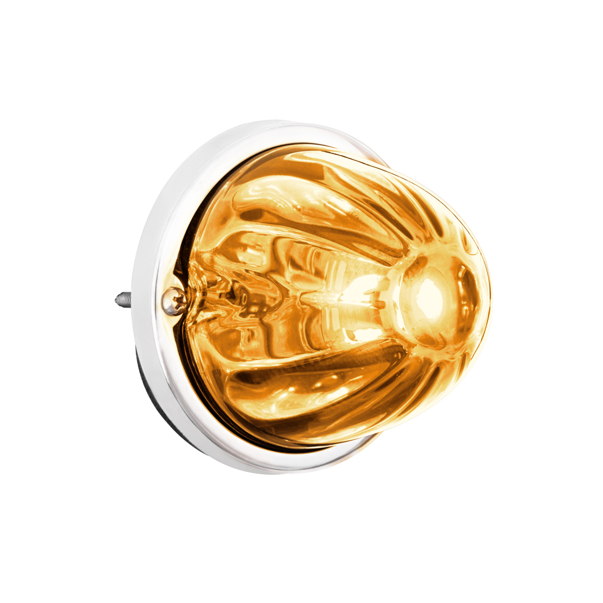 UltraBurst Glass Lens Amber to White Double Fury 18 LED 360 Degree 1157 LED Bulb Watermelon Light Flush Mount