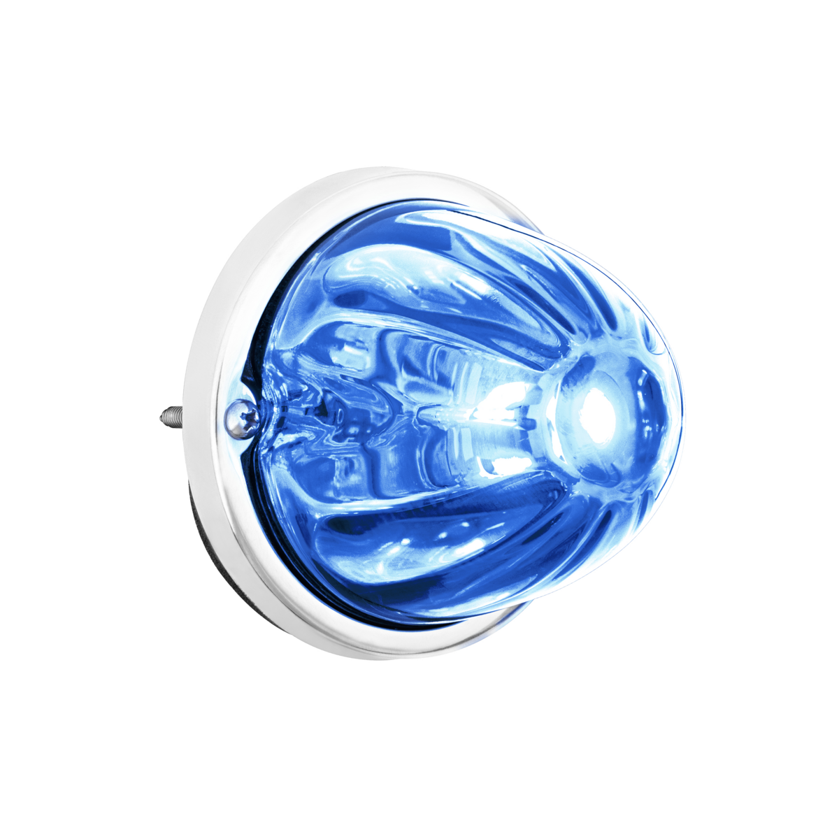 UltraBurst Glass Lens Red to Blue Double Fury 18 LED 360 Degree 1157 LED Bulb Watermelon Light Flush Mount