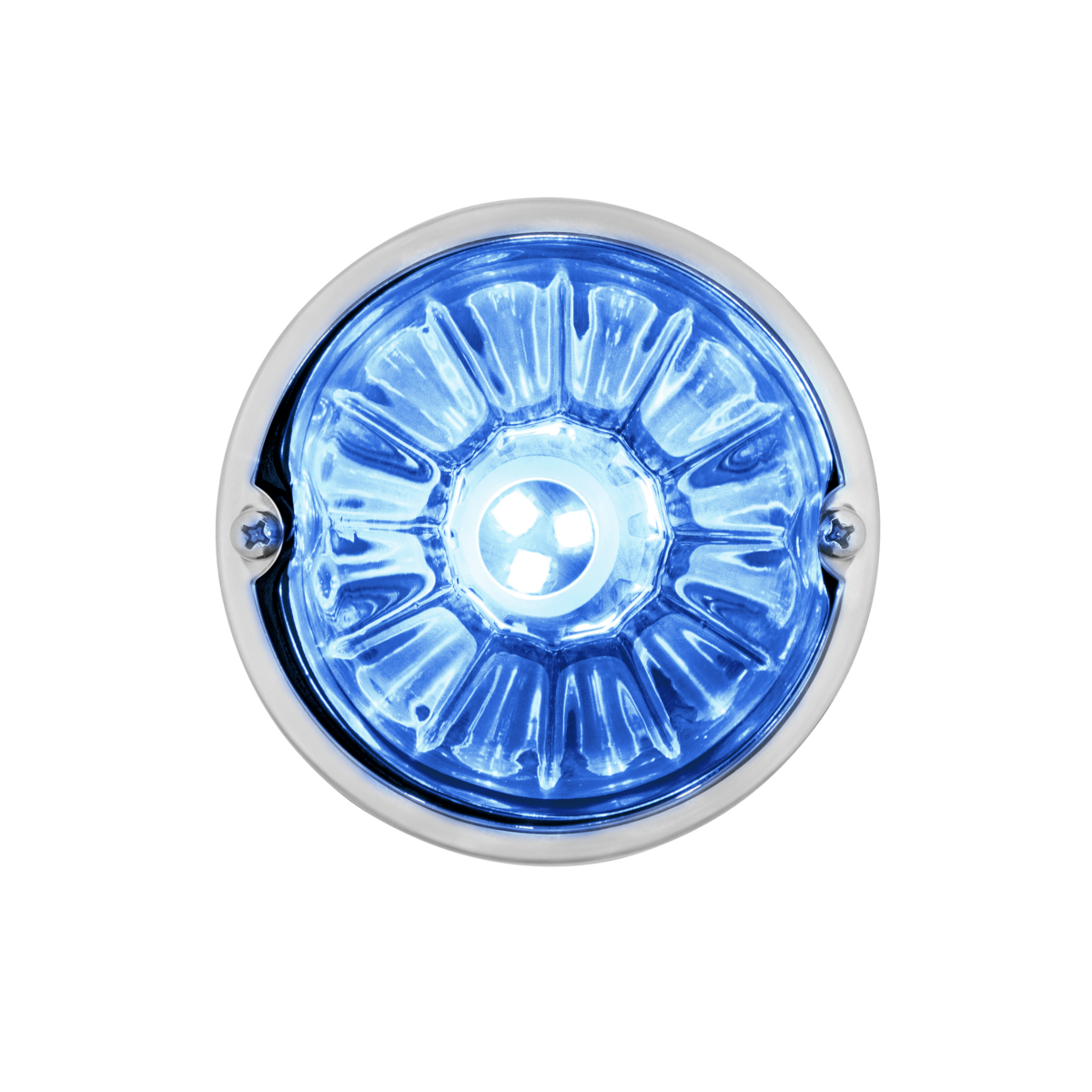 UltraBurst Glass Lens Red to Blue Double Fury 18 LED 360 Degree 1157 LED Bulb Watermelon Light Flush Mount