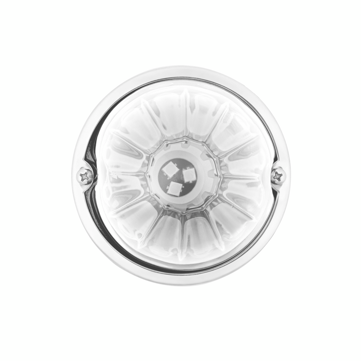 UltraBurst Glass Lens Red to White Double Fury 18 LED 360 Degree 1157 LED Bulb Watermelon Light Flush Mount