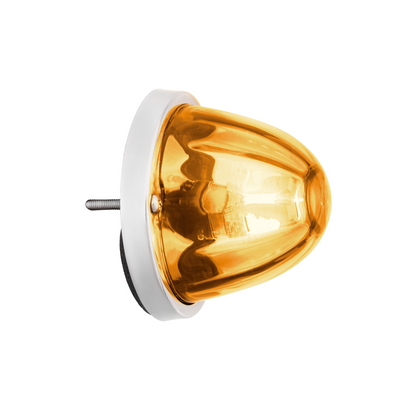 UltraBurst Glass Lens Amber to White Double Fury 18 LED 360 Degree 1157 LED Bulb Watermelon Light Flush Mount