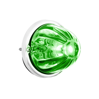 UltraBurst Glass Lens Amber to Green Double Fury 18 LED 360 Degree 1157 LED Bulb Watermelon Light Flush Mount