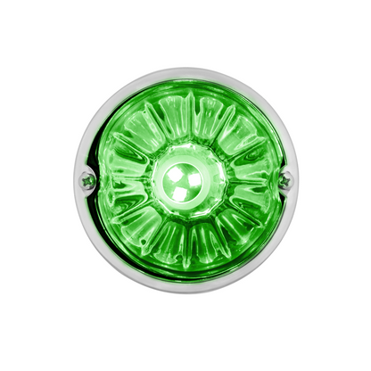 UltraBurst Glass Lens Red to Green Double Fury 18 LED 360 Degree 1157 LED Bulb Watermelon Light Flush Mount