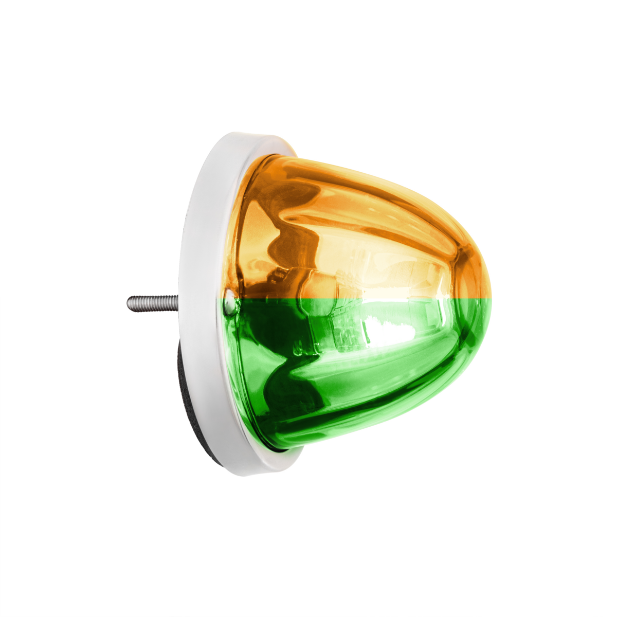 UltraBurst Glass Lens Amber to Green Double Fury 18 LED 360 Degree 1157 LED Bulb Watermelon Light Flush Mount