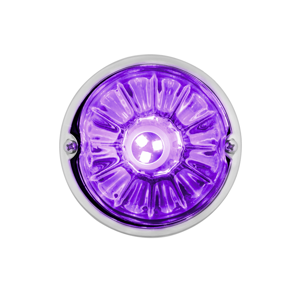 UltraBurst Glass Lens Red to Purple Double Fury 18 LED 360 Degree 1157 LED Bulb Watermelon Light Flush Mount