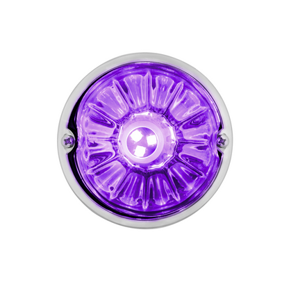 UltraBurst Glass Lens Red to Purple Double Fury 18 LED 360 Degree 1157 LED Bulb Watermelon Light Flush Mount