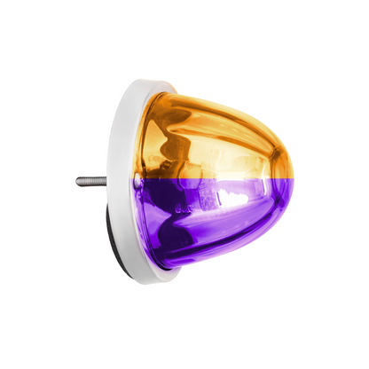 UltraBurst Glass Lens Amber to Purple Double Fury 18 LED 360 Degree 1157 LED Bulb Watermelon Light Flush Mount