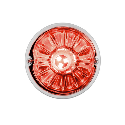UltraBurst Glass Lens Amber to Red Double Fury 18 LED 360 Degree 1157 LED Bulb Watermelon Light Flush Mount