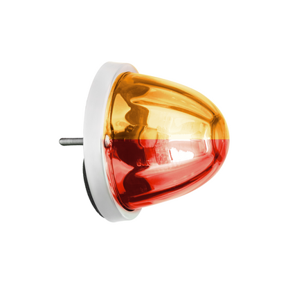 UltraBurst Glass Lens Amber to Red Double Fury 18 LED 360 Degree 1157 LED Bulb Watermelon Light Flush Mount