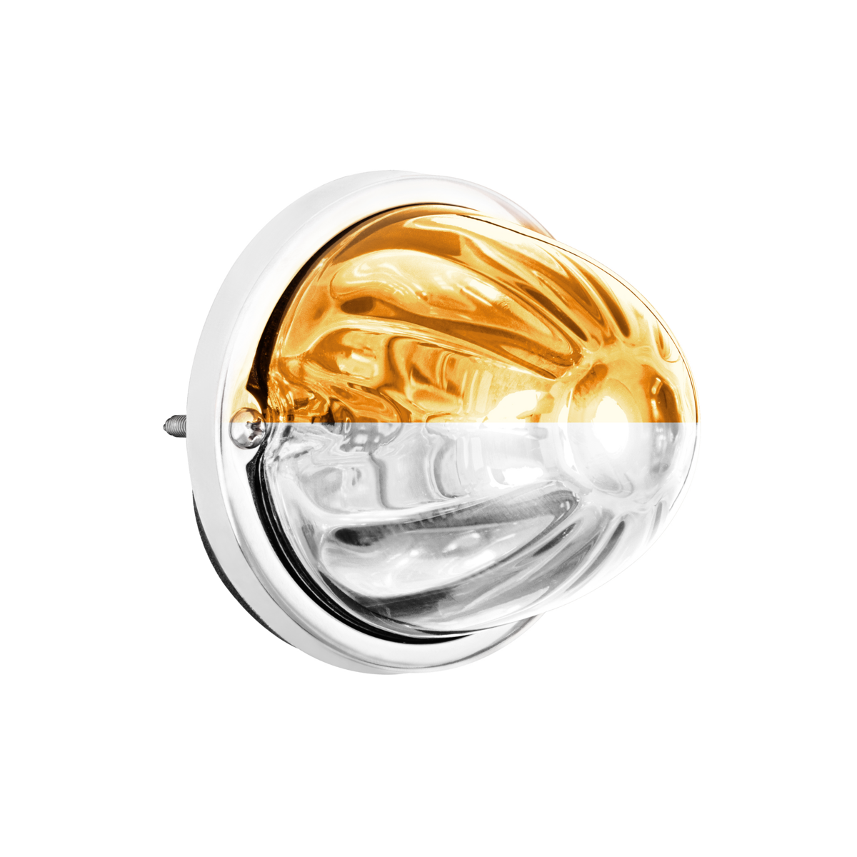 UltraBurst Glass Lens Amber to White Double Fury 18 LED 360 Degree 1157 LED Bulb Watermelon Light Flush Mount
