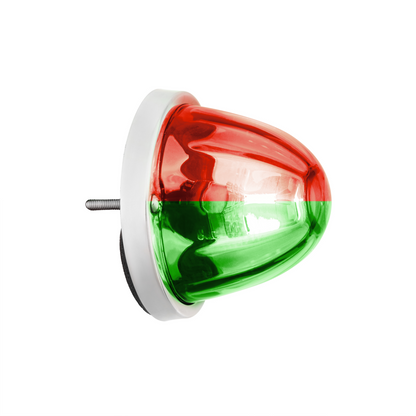 UltraBurst Glass Lens Red to Green Double Fury 18 LED 360 Degree 1157 LED Bulb Watermelon Light Flush Mount