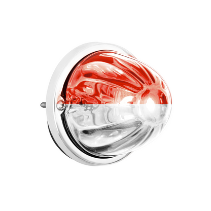 UltraBurst Glass Lens Red to White Double Fury 18 LED 360 Degree 1157 LED Bulb Watermelon Light Flush Mount