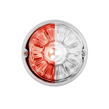 UltraBurst Glass Lens Red to White Double Fury 18 LED 360 Degree 1157 LED Bulb Watermelon Light Flush Mount