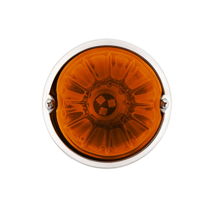 UltraBurst Glass Lens Amber Dual Function 18 LED 360 Degree 1157 LED Bulb Watermelon Light Flush Mount