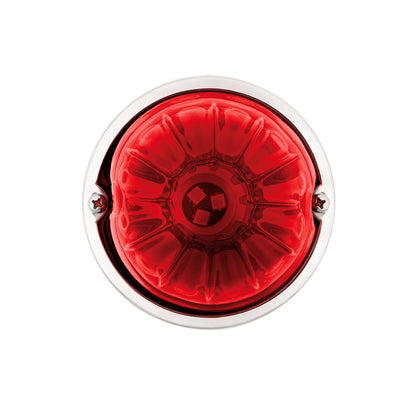 UltraBurst Glass Lens Red Dual Function 18 LED 360 Degree 1157 LED Bulb Watermelon Light Flush Mount