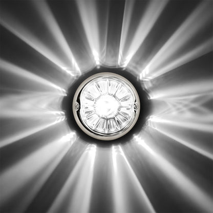 UltraBurst Glass Lens White Dual Function 18 LED 360 Degree 1157 LED Bulb Watermelon Light Flush Mount