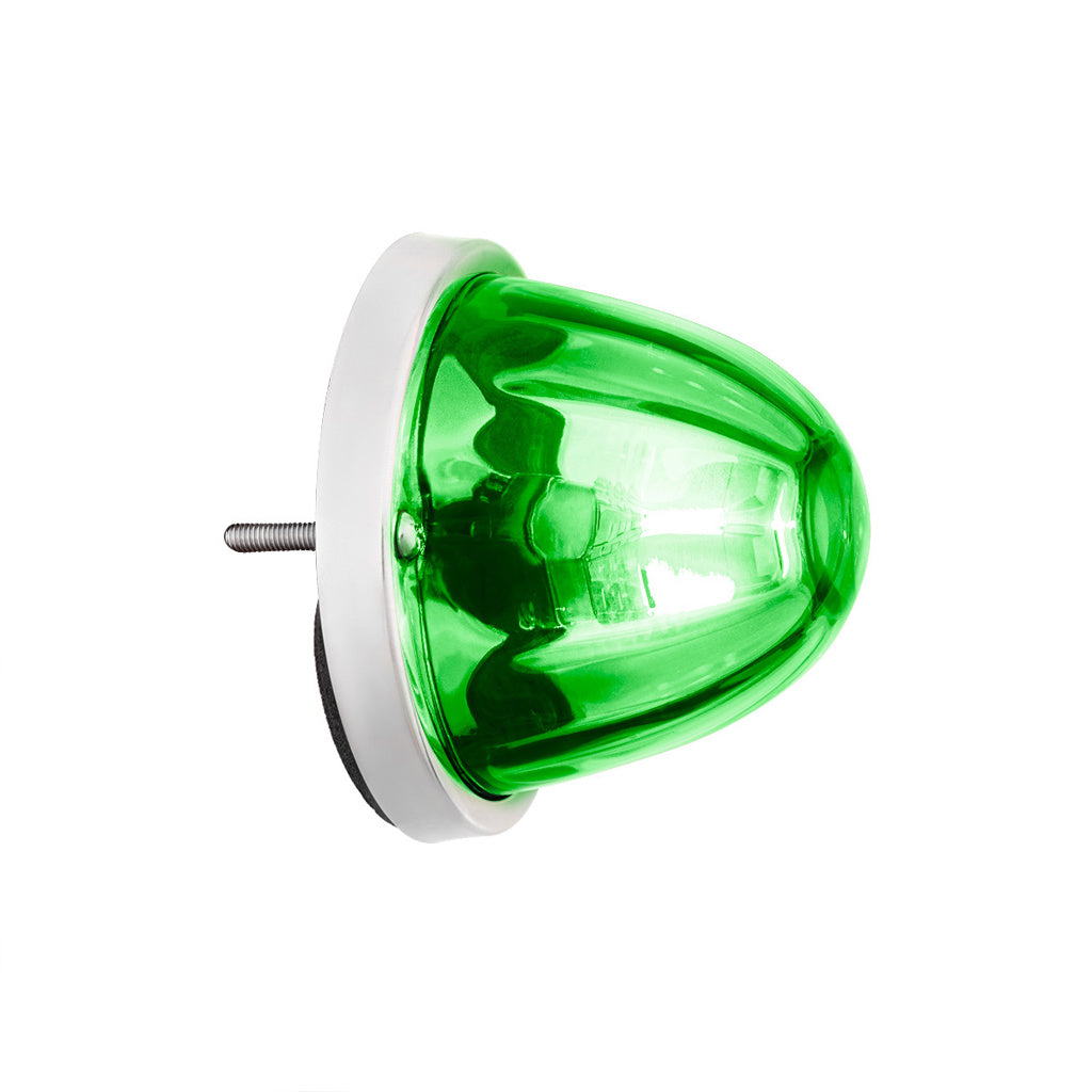 UltraBurst Glass Lens Green Dual Function 18 LED 360 Degree 1157 LED Bulb Watermelon Light Flush Mount
