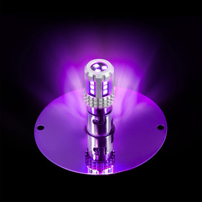 UltraBurst Glass Lens Purple Dual Function 18 LED 360 Degree 1157 LED Bulb Watermelon Light Flush Mount