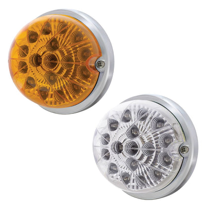 17 LED Amber Dual Function Watermelon Reflector Flush Mount Light