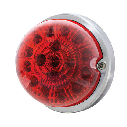 17 LED Red Dual Function Watermelon Reflector Flush Mount Light