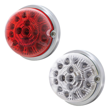 17 LED Red Dual Function Watermelon Reflector Flush Mount Light