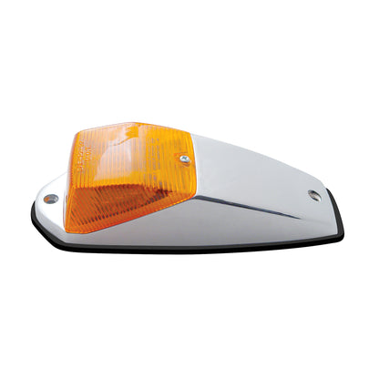 Chrome Plated Metal Pick-Up/SUV Cab Light with 15 LED Amber Square Cab Light