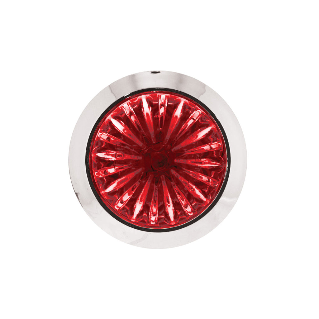 Double Fury White Auxiliary to Red Clearance and Marker LED 3/4" Watermelon Light