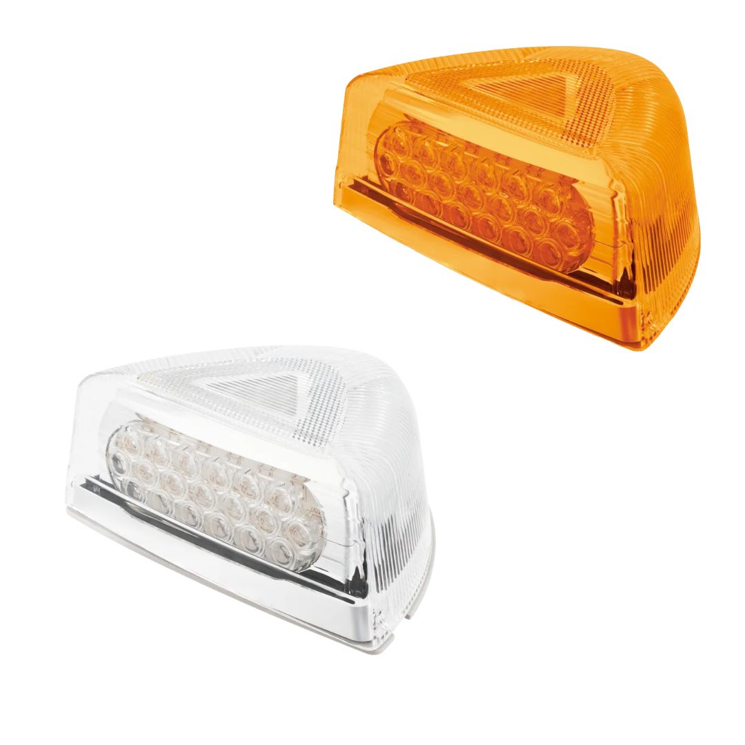 Peterbilt Headlight Housing Turn Signal Light with Chrome Base