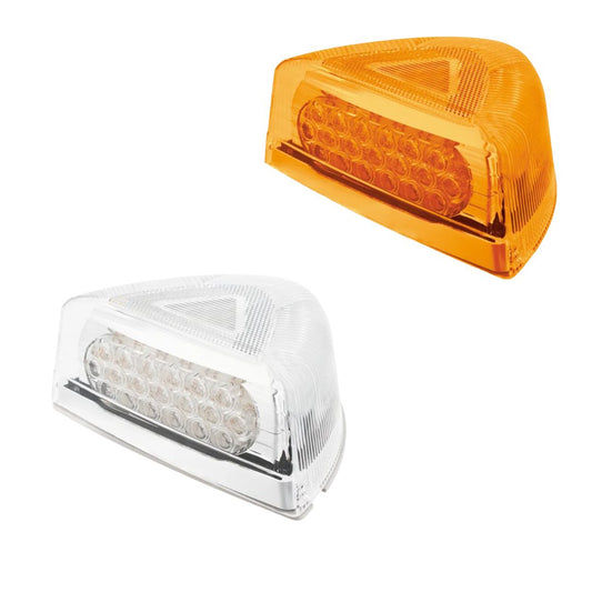Peterbilt Headlight Housing Turn Signal Light with Chrome Base