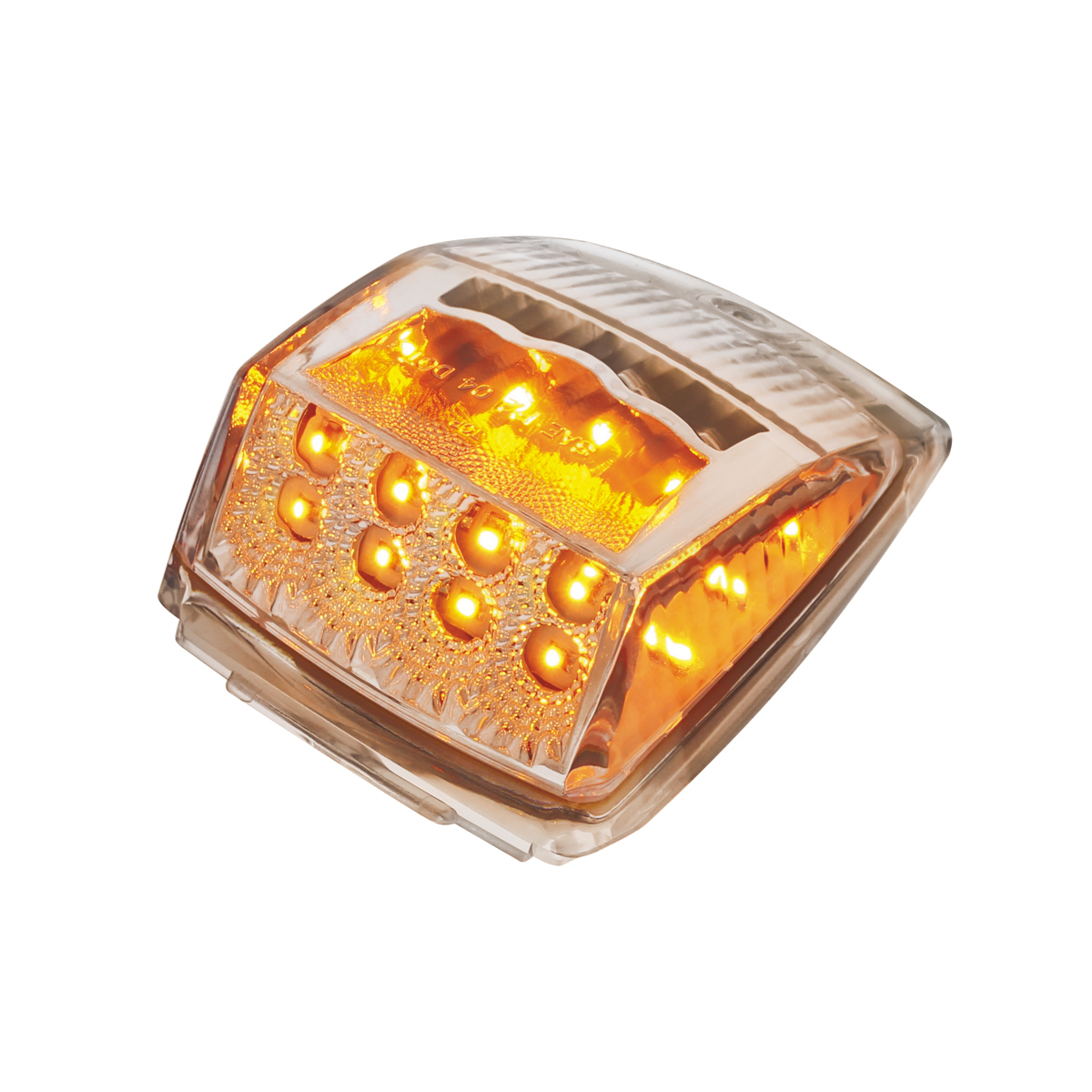 17 LED Amber Reflector Square Cab Light for Grakon 5000 Style Housing