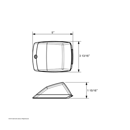 17 LED Amber Reflector Square Cab Light for Grakon 5000 Style Housing