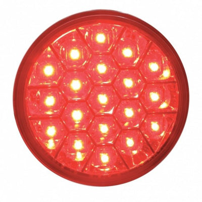 Red Stop/Turn/Tail 19 LED 4" Round Reflector Light