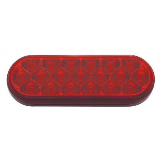 Red Stop/Turn/Tail 19 LED 6" Oval Reflector Light